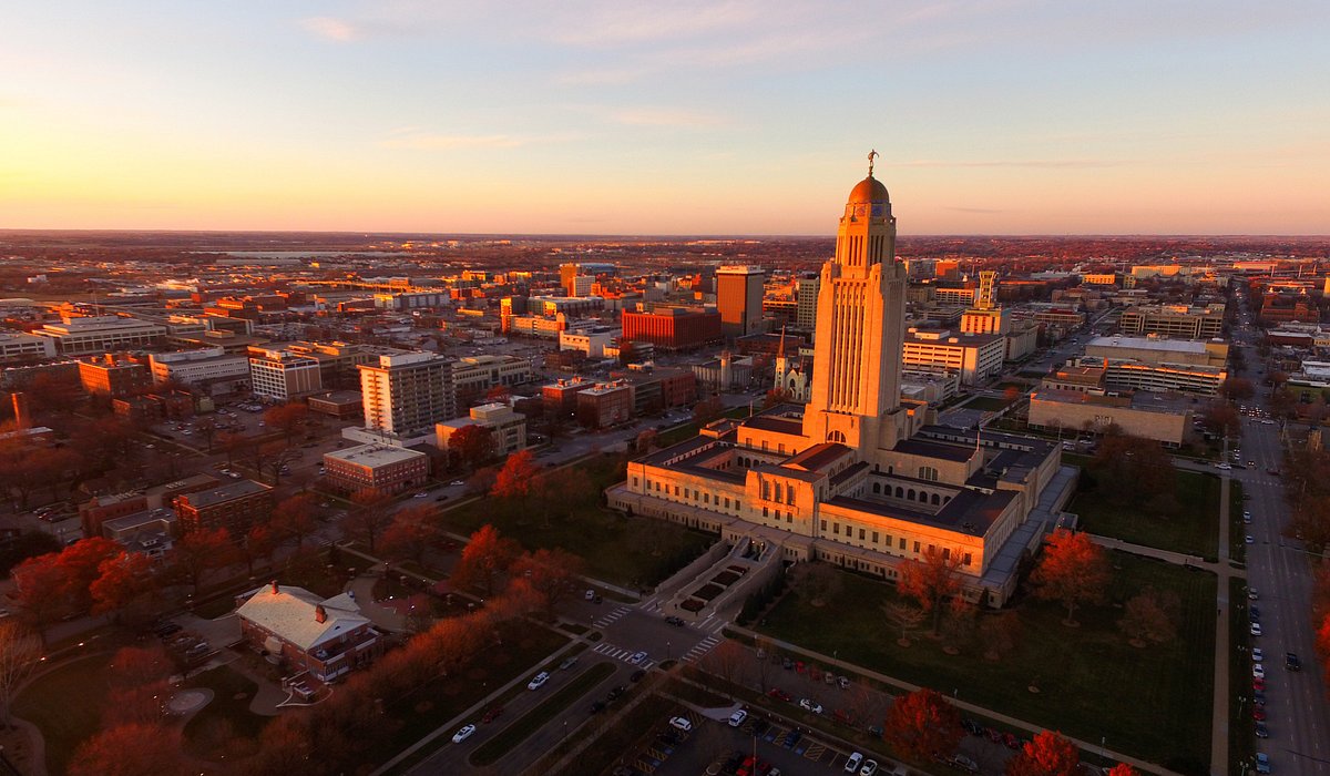 Lincoln, Nebraska skyline with the State Capitol — managed IT services for Lincoln businesses